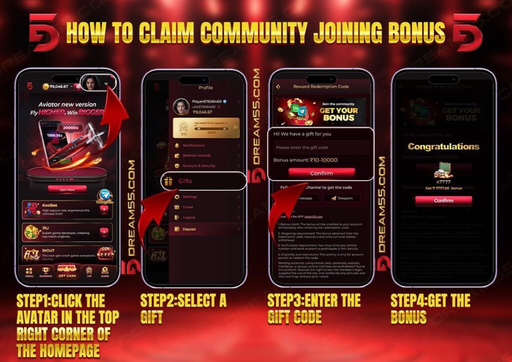 dream55 Bonus